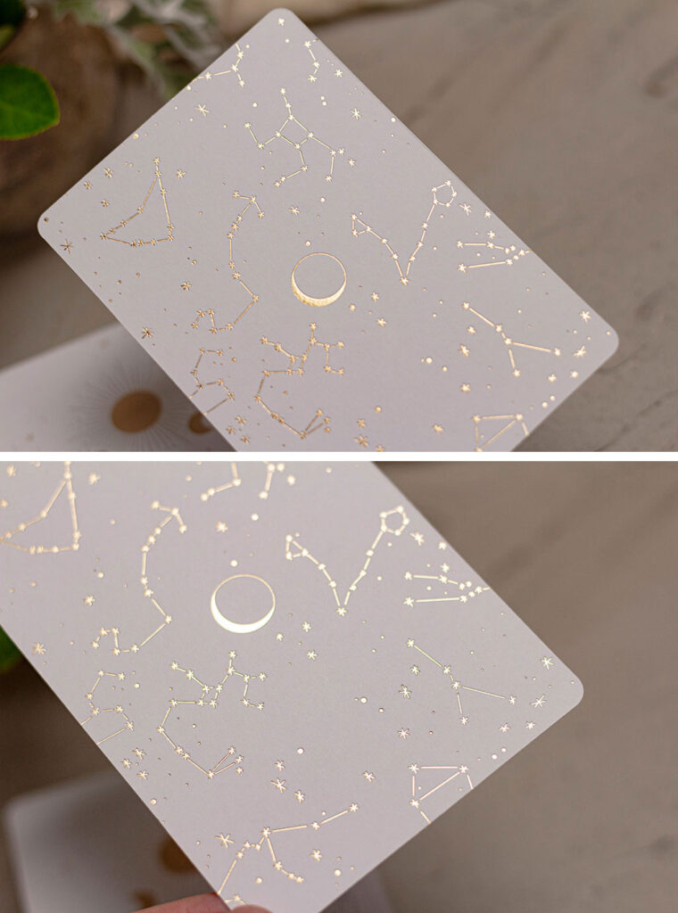 Egyedi megrendelésre készített díszdobozos kártya szett mágneses záródású dobozban, matt fóliázott és aranyprégelt borítóval